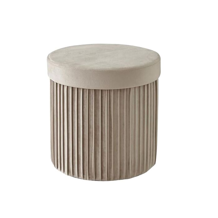 Relaxdays Пуф із оксамиту з об'ємом 30 літрів для зберігання