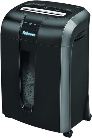 Fellowes Powershred 15C - Офісний шредер для дому, 15 листів, білий, 19 л
