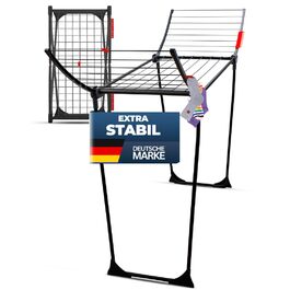 Сушарка для білизни STAHLMANN розкладна з крилами, 18 м сушальної поверхні, 1.05 м для довгого одягу, Made in EU