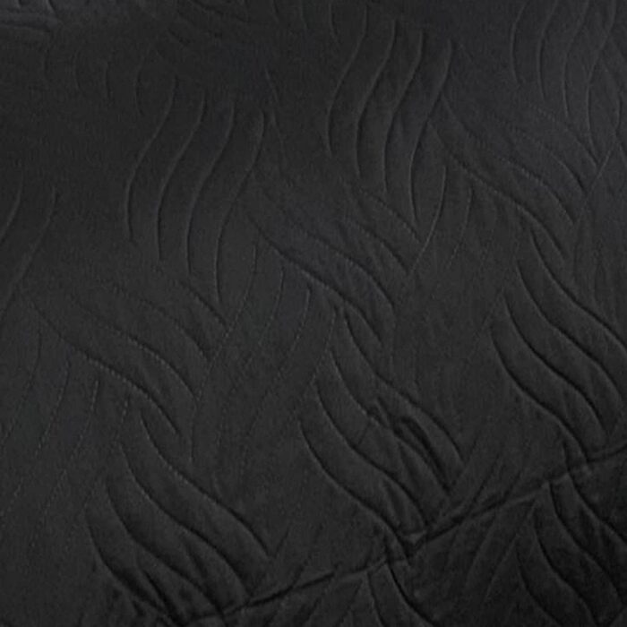 Покривало для ліжка / односпальне стьобана ковдра 220x240 см, домашній плед, розмір колір (220x240 см, чорний)