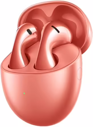 HUAWEI FreeBuds 5 TWS Bluetooth навушники, ультрамагнітний динамік, ергономічна форма, до 30 годин роботи, IPX4, коралово-оранжеві