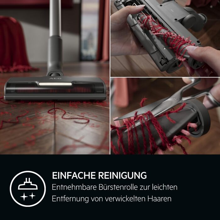 Акумуляторний пилосос AEG Serie 7000 Granitgrau: потужний, легкий (2,2 кг), ергономічний, з 70% перероблених матеріалів, до 50 хв роботи, 120 м², 2в1, 5-рівнева фільтрація, для всіх типів підлоги, автоматичний, сірий, AP71UB14AM