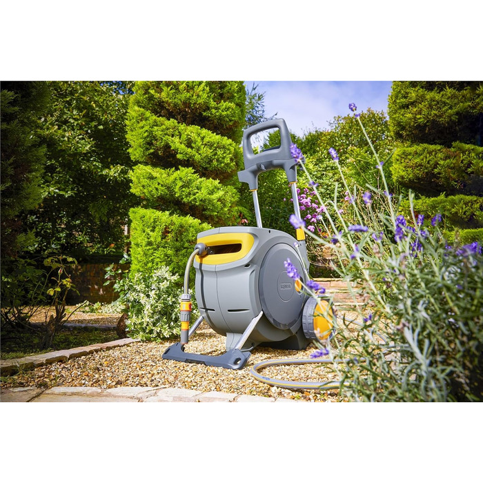 HOZELOCK Auto Reel 40M: Автоматичний шланг на котушці. Зручна установка, шланг 40м, аксесуари, 5 років гарантії. [2595R0000]
