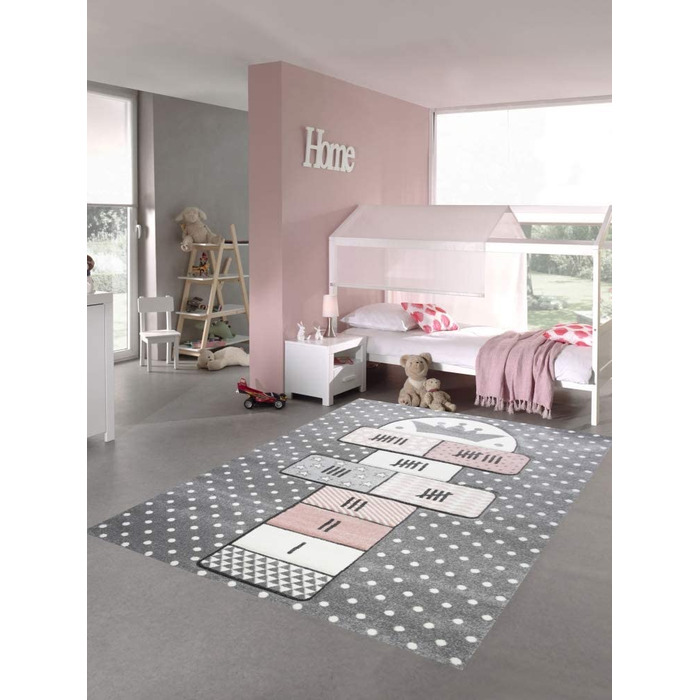 Дитячий килимок-надувний килимок з мериноса розміром 80x150 см (140 см х 200 см) сіро-рожевого кремового кольору розміром 80x150 см (140 см х 200 см)