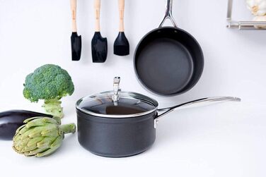 LE CREUSET Професійний сотейник з антипригарним покриттям, Ø 18 см, для всіх типів плит, включаючи індукцію, антрацит/срібло