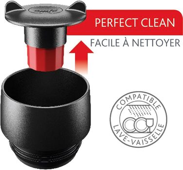 Термокружка EMSA Wave Design N2011900, 0,5 л, рожева, з клапаном, 6 годин гаряча/12 годин холодна