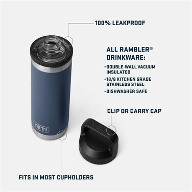 Термос YETI Rambler з кришкою Chug, 532 мл (Moon Dust)