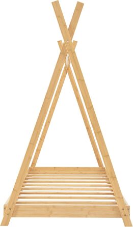 Дитяче ліжко Vimpeli 80x160 см Tipi з ламелями, бамбук, ігрове ліжко для дитячої кімнати