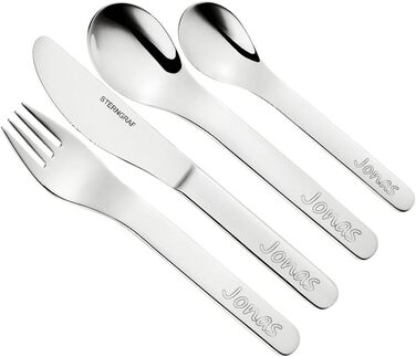 Дитячий набір посуду та столових приборів Kinderset Löwe 7 предметів з гравіюванням (наприклад, ім'я) персоналізований