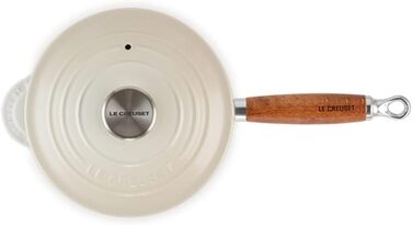 Форма для випічки Le Creuset Profitopf з дерев'яним ручками, 18 см, білий колір меренги