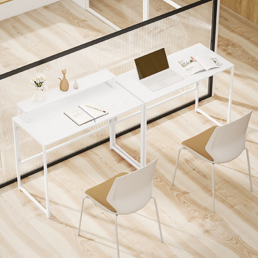 Зручний розкладний стіл для комп'ютера з кріпленням для монітора – ідеальне рішення для домашнього офісу. Розміри: 100 x 48 x 87,5 см.