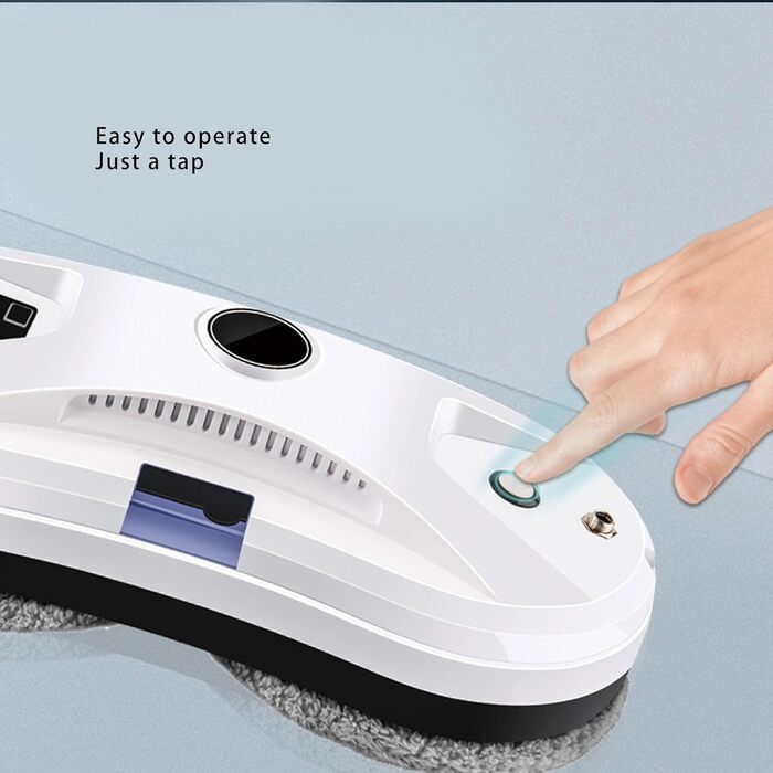 Робот для миття вікон автоматичний з розпилювачем води, 5600 Па, з захистом від падіння, дистанційне керування, для вікон та скла, 220V