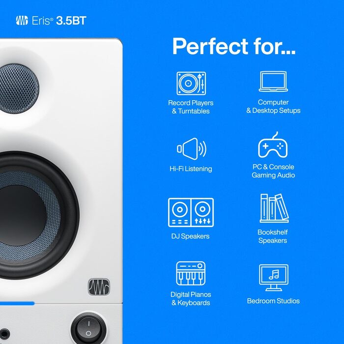 Активна акустика PreSonus Eris 3.5BT Gen 2 біла - 3.5