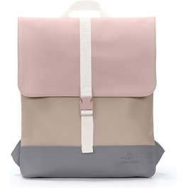 Рюкзак Johnny Urban Жіночий маленький - Рубін - Тонкий денний рюкзак для City Uni Business - Маленький рюкзак жіночий з відділенням для ноутбука - водовідштовхувальний (бежевий/рожевий)
