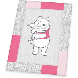 Ігровий килимок Вінні-Пух, 100 х 135 см, зовнішній матеріал 100 бавовна, наповнювач 100 поліестер рожевий/сірий