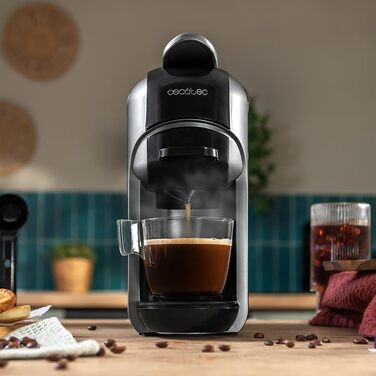 Кавомашина Cecotec Freestyle Compact Black - 1350W, 20 Bar, 4-в-1, Thermoblock, Forcearoma, для кави, Dolce Gusto, Nespresso, K-Fee (600ml)