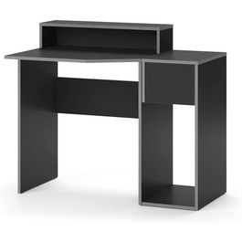 Ігровий стіл Vicco Kron, /чорний, 130 x 60 см з тумбою (сірий)