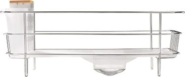 Сушарка для посуду Simplehuman KT1104 компактна, пластик, 5 років гарантії, нержавіюча сталь