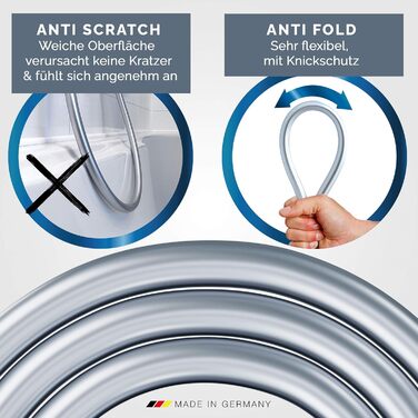 Насадка для душу Prisma: потужний струмінь, економія води, 3 функції, фільтр, дощова лійка, ручна лійка, масаж. Комплект з шлангом 160 см.