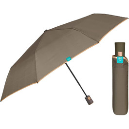 Різнобарвна парасолька PERLETTI автоматична для жінок з крапками - кишенькова парасолька Pocket Umbrella Compact Mini Lightweight Windproof - Rain Umbrella Small Travel - діаметр 96 см (зелений із золотим обідком)