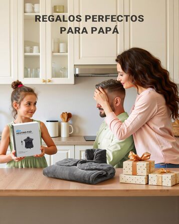 Електрична грілка iDOO 61x84 см з автовимкненням, для спини, шиї, плечей, 6 рівнів нагріву, таймер, сірий фланель, пральна