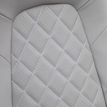 Крісло офісне Vinsetto ергономічне з регулюванням висоти та відкидною спинкою, сіре, 67x70x112-122 см