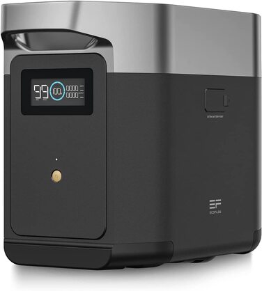 Електростанція EcoFlow DELTA 2: портативна, 1024Wh, LiFePO4, сонячний генератор, розширювана до 3kWh, швидка зарядка, для кемпінгу та дому