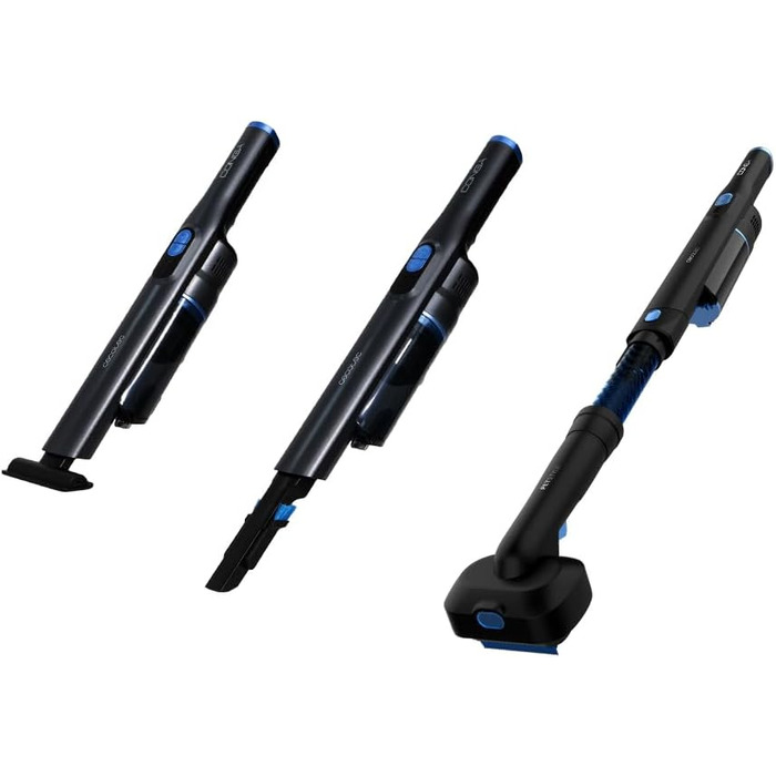 Ручний пилосос Cecotec Conga Rockstar: 210 Вт, цифровий, 20 кПа, до 40 хв роботи, 2 режими, аксесуари для килимів та матраців, сірий (Micro + Animal)