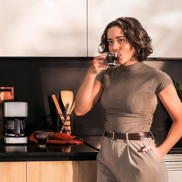 Кавомашина Cecotec Coffee 56 Heat: 1.3л, 12 чашок, LCD, нержавіюча сталь, програмування, захист від крапель, автоматичне відключення