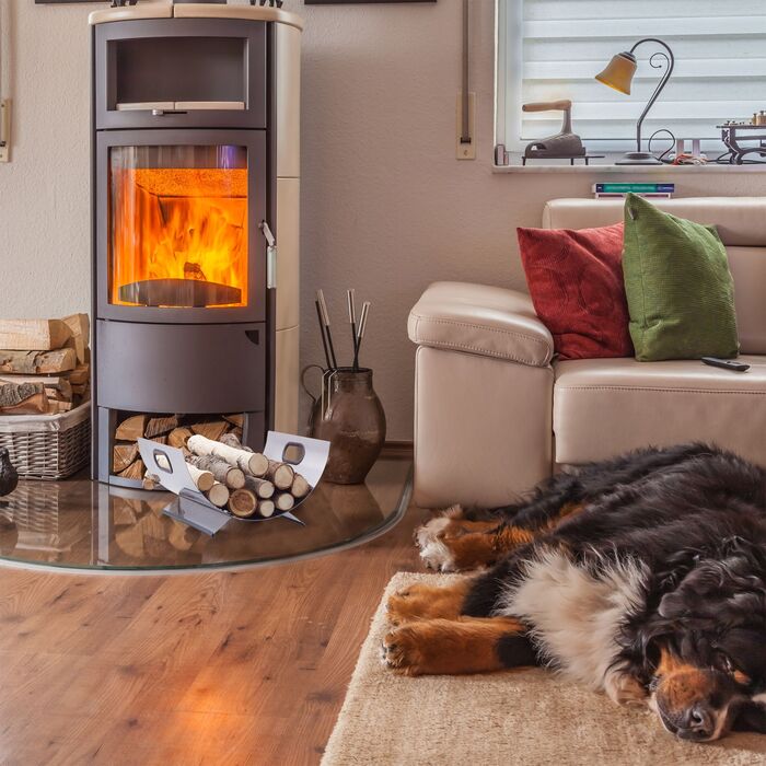 Кошик для дров Relaxdays з нержавіючої сталі