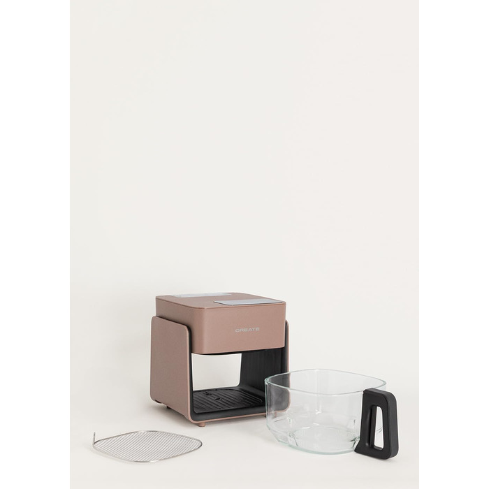 Фритюрниця готувальна повітряна 4.2 л з парогенератором, 6 програм, скляна корзина, таймер, регулювання температури, 1300W (Mokka)