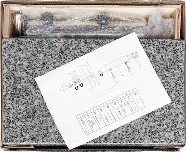 Підставка для парасольки Anndora Granit 25 кг, для балкона, діаметр стієна до 48 мм (світло-сірий)