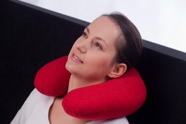 Подушка для шиї Natalia travel pillow - Ідеально підходить для подорожей та відпочинку, Ергономічний дизайн, Бежевий колір, що миється