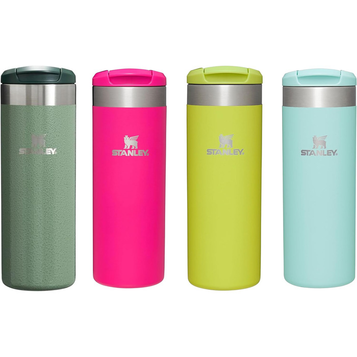 Термокружка Stanley Aerolight Transit 0.47L Hammertone Green - Збереження тепла до 6 годин, миється в посудомийній машині, для кави з собою, витримує протікання, сумісна з автомобільними тримачами