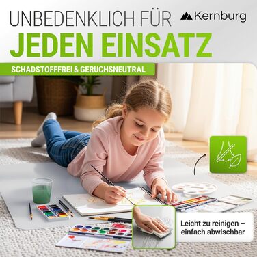 Килимок під офісне крісло – прозора підкладка для ламінату, паркету та плитки – антиковзаюча, шумопоглинаюча, для дому та офісу (80 x 120 см)