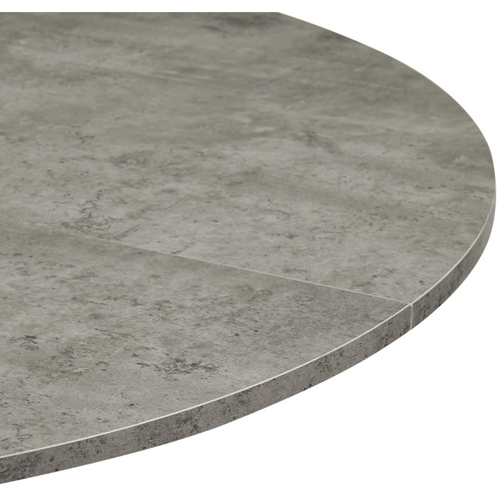 Стіл обідній DUBI Möbel NOA, круглий 110x110 см, для кухні/їдальні, індустріальний дизайн, колір бетону