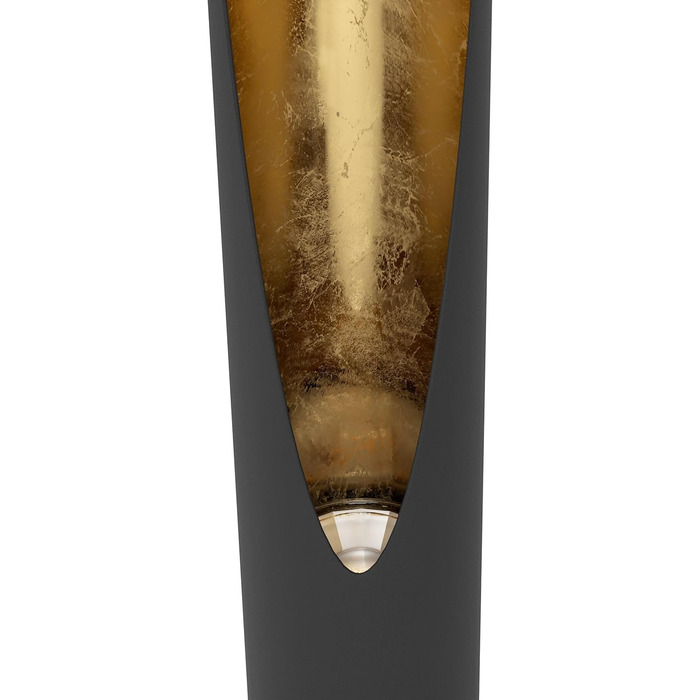 Торшер EGLO Barbotto: стильна металева лампа для дому, чорно-золота, з патроном GU10, з вимикачем