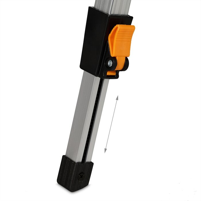 Relaxdays Регульований за висотою відкидний столик з алюмінію