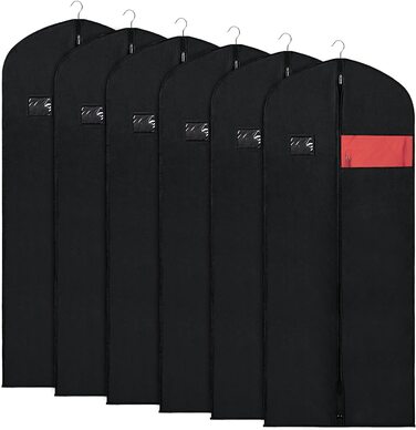 Чохол для одягу KEEG 6 шт 60х152 см чорний