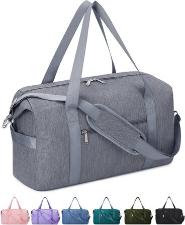 Ручна поклажа Narwey 40L Grey (45x36x20 см) - Сумка вихідного дня/Спорт для жінок та чоловіків