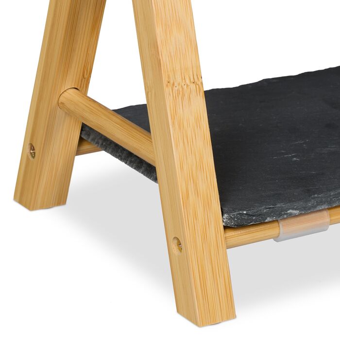 Relaxdays Двоярусна етажерка з підкладками з шиферу