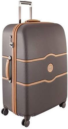 Багаж Delsey Paris Chatelet у твердій оболонці зі спінінгом(перевірений-великий 28 дюймів, з гальмом, шоколадно-коричневого кольору)