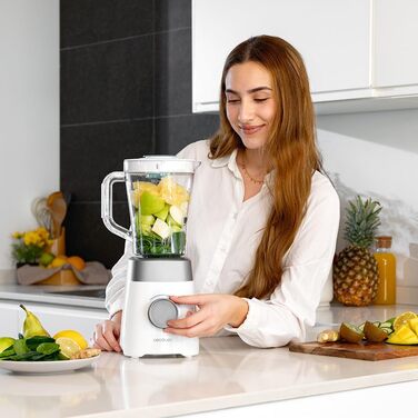 Стаціонарний блендер Cecotec Power Black Titanium 1300Max: 1300 Вт, 2 швидкості, 4 леза з титановою обробкою, 1,5 л, подрібнення льоду