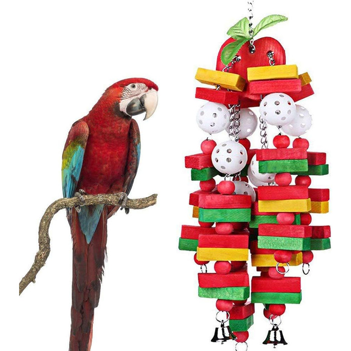 Іграшка для птахів DIYARTS 55 см різнокольорова