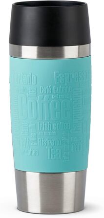 Термокружка Emsa Travel Mug Classic 360 мл, Mintgrün, з рукавом. Зберігає тепло 4 години, холод - 8 годин, 100% герметична.