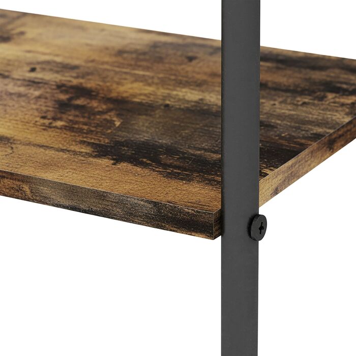 Підставка для рушників індустріального стилю з полицею Relaxdays