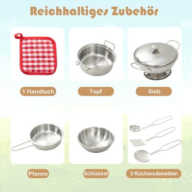 Пісочниця DREAMADE 135x125x20 см з сосни для вулиці: пісочний набір з аксесуарами та лавкою