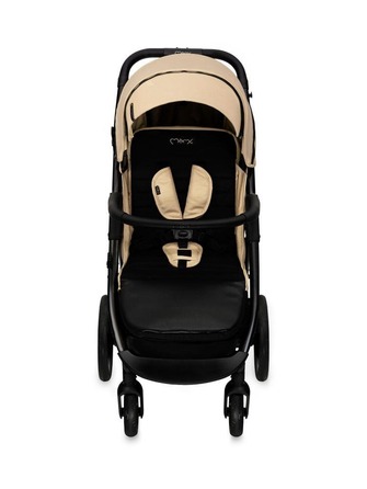 Дитячий візок-прогулянка MoMi Miya, бежевий (до 22 кг) – колеса EVA, повний комплект аксесуарів
