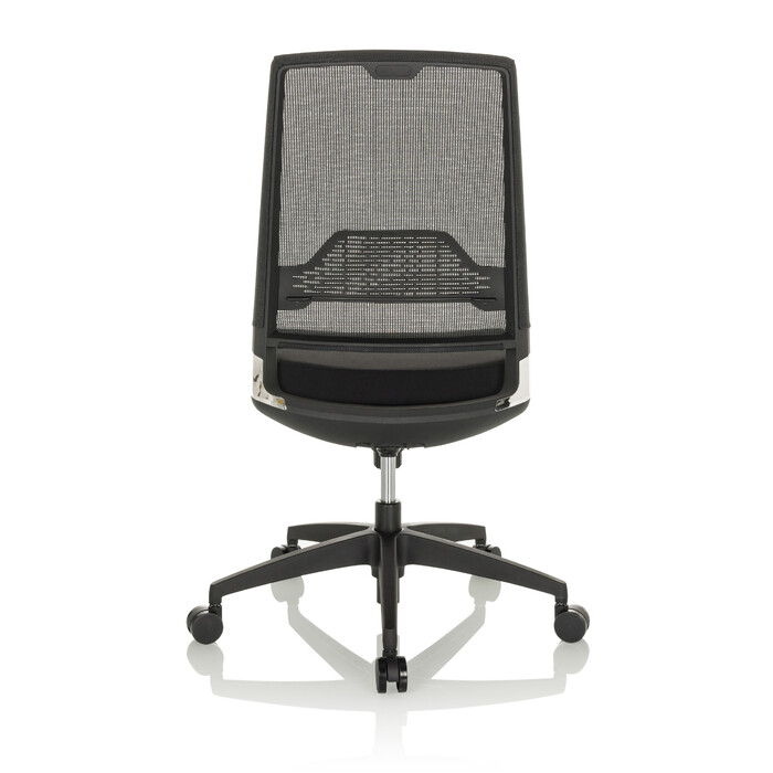 Офісне крісло / Крісло на коліщатках PORTO ECO I з тканинним сидінням / сітчатою спинкою, чорне hjh OFFICE