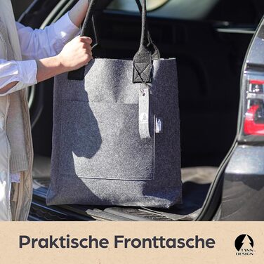 Жіноча сумка для покупок з перероблених ПЕТ-пляшок - екологічна сумка для покупок та офісу - 21 л, велика та екологічно чиста